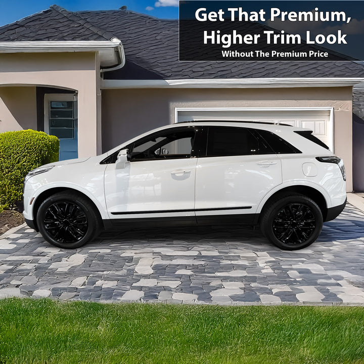 Vinyl Chrome Delete Grille Side Window Rear Blackout Decal Stickers Overlay Film Fits Cadillac XT5 2017 - 2025 - Bogar Tech Designs