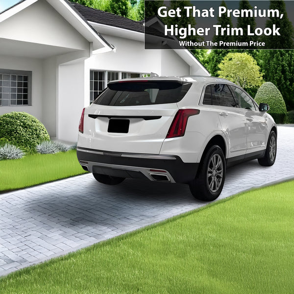 Vinyl Chrome Delete Grille Side Window Rear Blackout Decal Stickers Overlay Film Fits Cadillac XT5 2017 - 2025 - Bogar Tech Designs