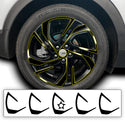 Vinyl Chrome Delete Wheel Window Sides Front Trim Blackout Decal Stickers Overlay Film Fits Chevrolet Bolt 2021-2025