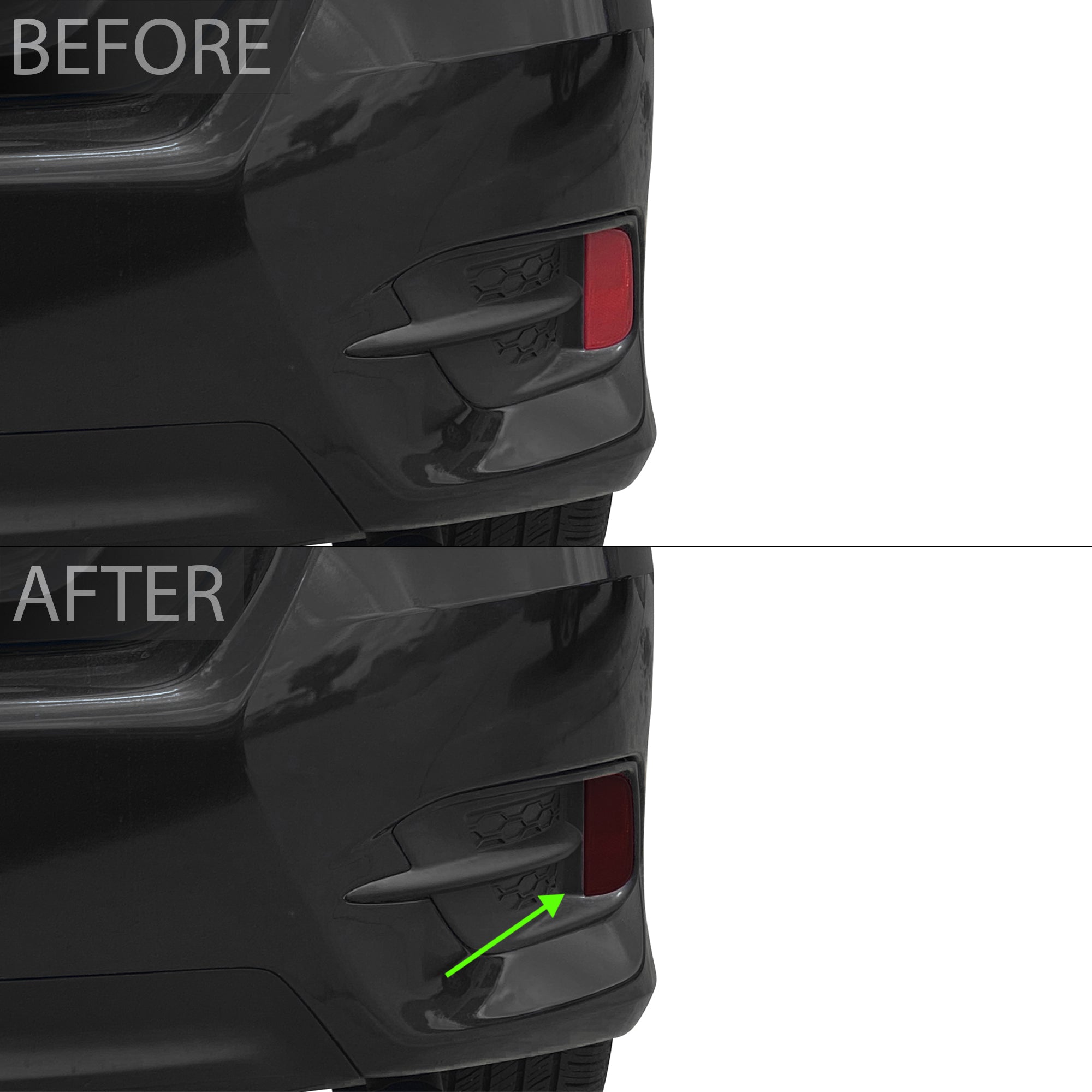 Fog Tail Light Reflector Sidemarker Smoke Tint Overlay Film Fits Civic Sedan 2016 - 2021 - Bogar Tech Designs