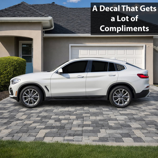 Fits BMW X4 2019-2026 Animal Leopard Cheetah Cow Window Vinyl Decal Stickers