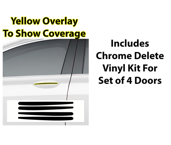 Vinyl Chrome Delete Grille Side Window Rear Blackout Decal Stickers Overlay Film Fits Lincoln MKZ 2013 - 2020 - Bogar Tech Designs