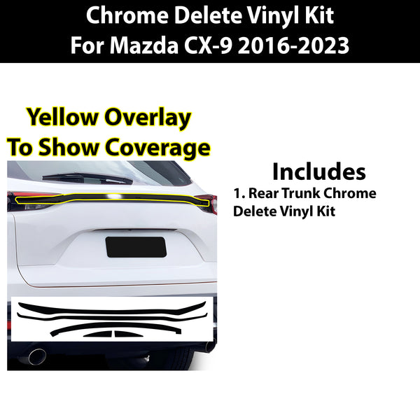 thumbnail image 2 of Chrome Body Side Molding Trim Kit For Mazda CX-9 – 2007-2017, Left & Right, Direct Fit 2 of 4