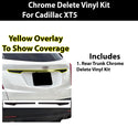 Vinyl Chrome Delete Grille Side Window Rear Blackout Decal Stickers Overlay Film Fits Cadillac XT5 2017 - 2025 - Bogar Tech Designs