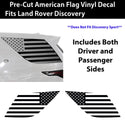 Quarter Window American Flag Vinyl Decal Stickers Fits Land Rover Discovery 2017 - 2025 - Bogar Tech Designs