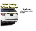 Vinyl Chrome Delete Side Window Front Rear Bumper Wheel Rim Trim Blackout Decal Stickers Overlay Film Fits Range Rover Sport 2018 - 2022 - Bogar Tech Designs