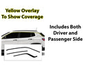 Vinyl Chrome Delete Grille Side Window Rear Blackout Decal Stickers Overlay Film Fits Jeep Compass 2018-2025
