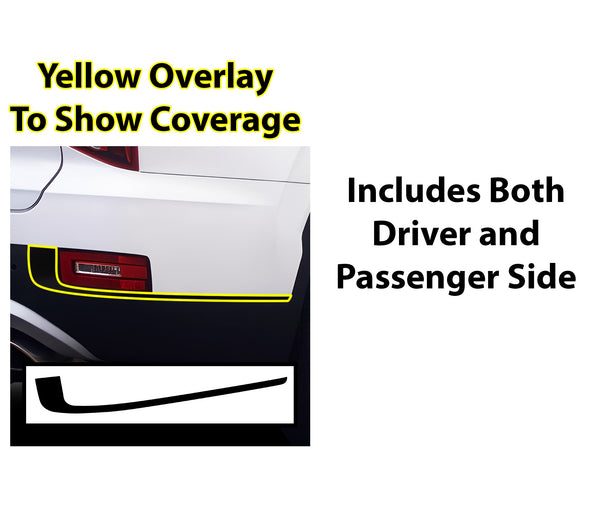 Side Window Skirt Vinyl Chrome Delete Trim Blackout Decal Stickers Overlay Film Fits Hyundai Palisade 2020 - 2025 - Bogar Tech Designs