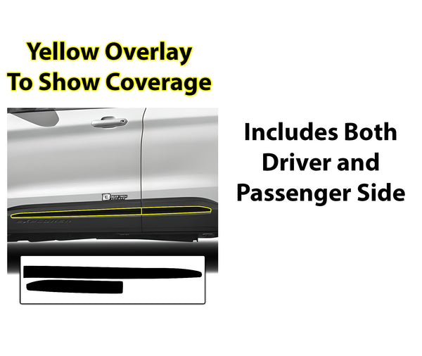 Window Vinyl Chrome Delete Trim Blackout Decal Stickers Overlay Film Fits Ford Explorer 2020 2021 2022 2023 2024 2025