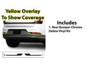 Vinyl Chrome Delete Grille Rear Bumper Wheel Blackout Decal Stickers Overlay Film Fits Polestar 2 2020-2025