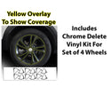 Buick Encore GX 2020-2026 Front Grille Blackout Chrome Delete Kit – Precut Gloss Black Vinyl Overlays