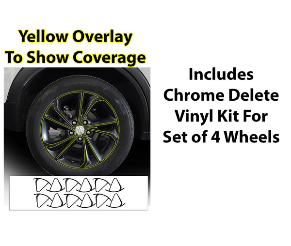 Vinyl Chrome Delete Grille Side Window Wheel Blackout Decal Stickers Overlay Film Fits Buick Encore GX 2020 - 2025 - Bogar Tech Designs