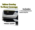 Vinyl Chrome Delete Grille Side Window Rear Blackout Decal Stickers Overlay Film Fits Cadillac XT6 2020 - 2025 - Bogar Tech Designs