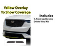 Vinyl Chrome Delete Grille Side Window Rear Blackout Decal Stickers Overlay Film Fits Cadillac XT6 2020 - 2025 - Bogar Tech Designs