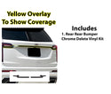 Vinyl Chrome Delete Grille Side Window Rear Blackout Decal Stickers Overlay Film Fits Cadillac XT6 2020 - 2025 - Bogar Tech Designs