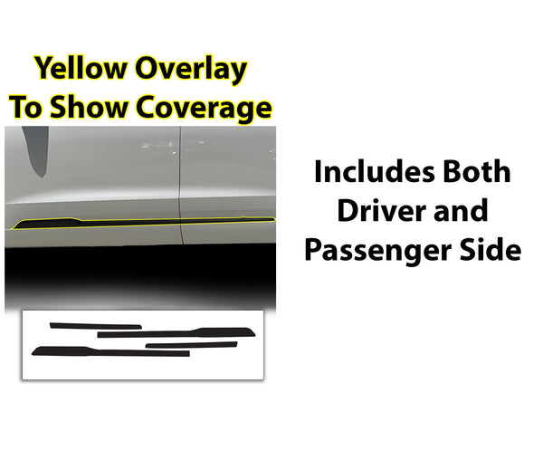 Vinyl Chrome Delete Grille Side Window Rear Blackout Decal Stickers Overlay Film Fits Cadillac XT6 2020 - 2025 - Bogar Tech Designs
