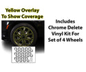 Vinyl Chrome Delete Grille Side Window Rear Blackout Decal Stickers Overlay Film Fits Cadillac XT6 2020 - 2025 - Bogar Tech Designs