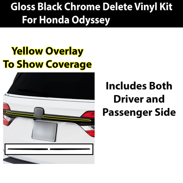 Vinyl Chrome Delete Front Grille Side Window Trim Blackout Decal Stickers Overlay Film Fits Honda Odyssey - Bogar Tech Designs