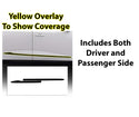 Vinyl Chrome Delete Grille Side Window Rear Blackout Decal Stickers Overlay Film Fits Acura MDX 2022-2025