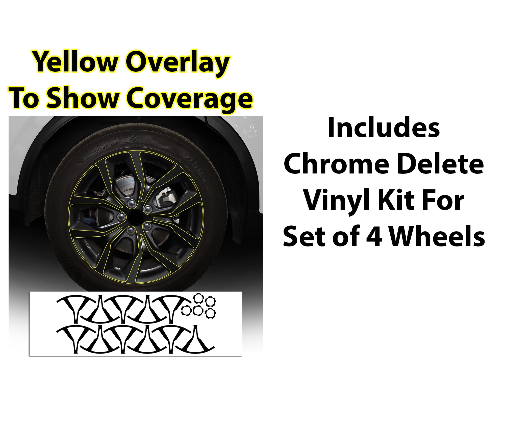 Vinyl Chrome Delete Grille Side Window Rear Blackout Decal Stickers Overlay Film Fits Acura MDX 2022 - 2025 - Bogar Tech Designs