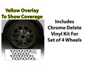 Vinyl Chrome Delete Grille Side Window Rear Blackout Decal Stickers Overlay Film Fits Acura MDX 2022-2025