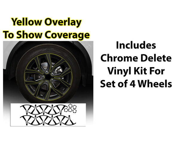 Vinyl Chrome Delete Grille Side Window Rear Blackout Decal Stickers Overlay Film Fits Acura MDX 2022-2025