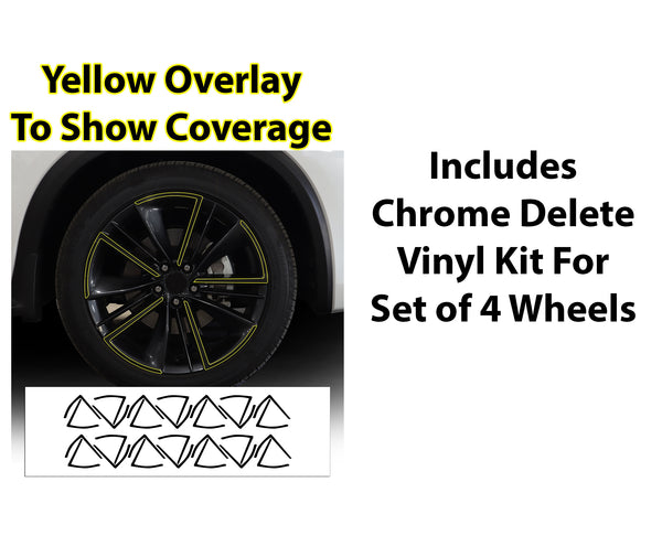 Vinyl Chrome Delete Grille Side Window Wheel Blackout Decal Stickers Overlay Film Fits Infiniti QX55 2022 - 2025 - Bogar Tech Designs