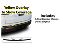 Vinyl Chrome Delete Grille Side Window Rear Blackout Decal Stickers Overlay Film Fits Jeep Wagoneer 2022-2025