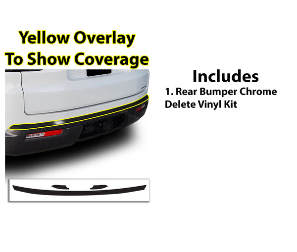 Vinyl Chrome Delete Grille Side Window Rear Blackout Decal Stickers Overlay Film Fits Jeep Wagoneer 2022-2025