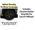 Vinyl Chrome Delete Grille Front Wheel Blackout Decal Stickers Overlay Film Fits Toyota BZ4X 2022 - 2025 - Bogar Tech Designs