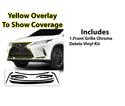 Vinyl Chrome Delete Side Window Front Rear Bumper Wheel Rim Trim Blackout Decal Stickers Overlay Film Fits Lexus RX 2016 - 2022 - Bogar Tech Designs