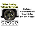 Vinyl Chrome Delete Side Window Front Rear Bumper Wheel Rim Trim Blackout Decal Stickers Overlay Film Fits Lexus RX 2016 - 2022 - Bogar Tech Designs