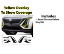 Vinyl Chrome Delete Grille Side Window Rear Blackout Decal Stickers Overlay Film Fits Cadillac Lyriq 2023 - 2025 - Bogar Tech Designs