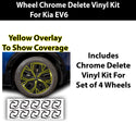 Vinyl Chrome Delete Wheel Sides Front Rear Bumper Trim Blackout Decal Stickers Overlay Film Fits Kia EV6 2022 - 2025 - Bogar Tech Designs