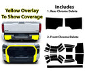 Toyota Tundra 2022-2026 Blackout Chrome Delete Kit – Precut Gloss Black Vinyl Overlays