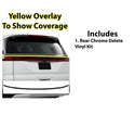 Vinyl Chrome Delete Grille Side Window Rear Blackout Decal Stickers Overlay Film Fits Kia Carnival 2022-2025