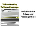 Side Window Skirt Vinyl Chrome Delete Trim Blackout Decal Stickers Overlay Film Fits Hyundai Palisade 2020 - 2025 - Bogar Tech Designs