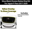 Vinyl Chrome Delete Blackout Decal Stickers Overlay Film Fits Jaguar F - Pace 2017 - 2025 - Bogar Tech Designs