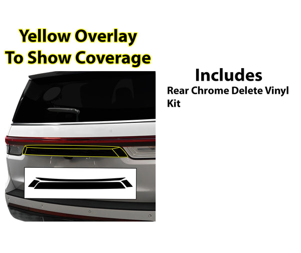 Fits Lincoln Navigator (L) 2018 - 2024 Vinyl Chrome Delete Blackout Decal Stickers Overlay Film - Bogar Tech Designs