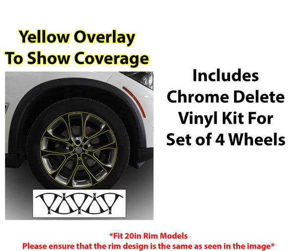 Vinyl Chrome Delete Blackout Decal Stickers Overlay Film Fits BMW X5 2019 - 2025 - Bogar Tech Designs