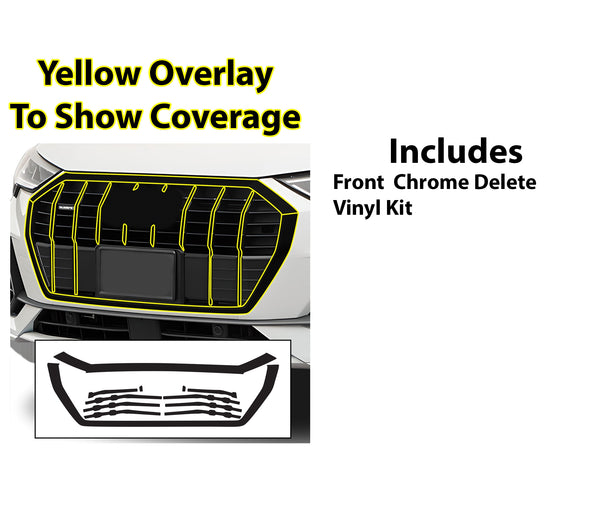 Vinyl Chrome Delete Blackout Decal Stickers Overlay Film Fits Audi Q3 2019 - 2025 - Bogar Tech Designs