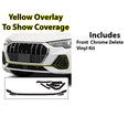 Vinyl Chrome Delete Blackout Decal Stickers Overlay Film Fits Audi Q3 2019 - 2025 - Bogar Tech Designs