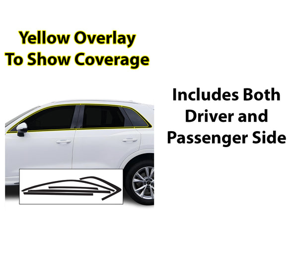 Vinyl Chrome Delete Blackout Decal Stickers Overlay Film Fits Audi Q3 2019 - 2025 - Bogar Tech Designs