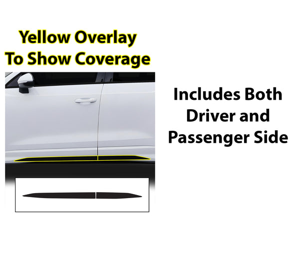 Vinyl Chrome Delete Blackout Decal Stickers Overlay Film Fits Audi Q3 2019 - 2025 - Bogar Tech Designs