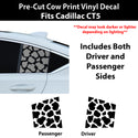 Fits Cadillac CT5 2020-2026 Animal Leopard Cheetah Cow Window Vinyl Decal Stickers