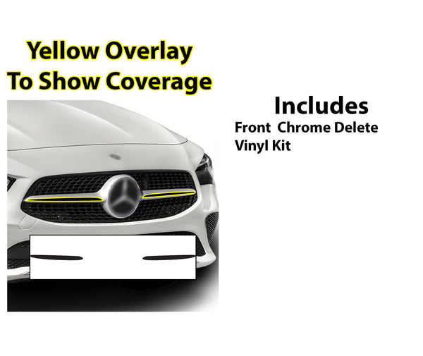 Vinyl Chrome Delete Blackout Decal Stickers Overlay Film Fits Mercedes Benz CLA 200 250 2020 - 2025 - Bogar Tech Designs