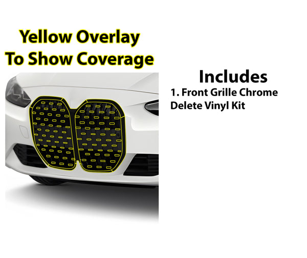 Vinyl Chrome Delete Blackout Decal Stickers Overlay Film Fits BMW 4 Series Convertible 2021 - 2025 - Bogar Tech Designs