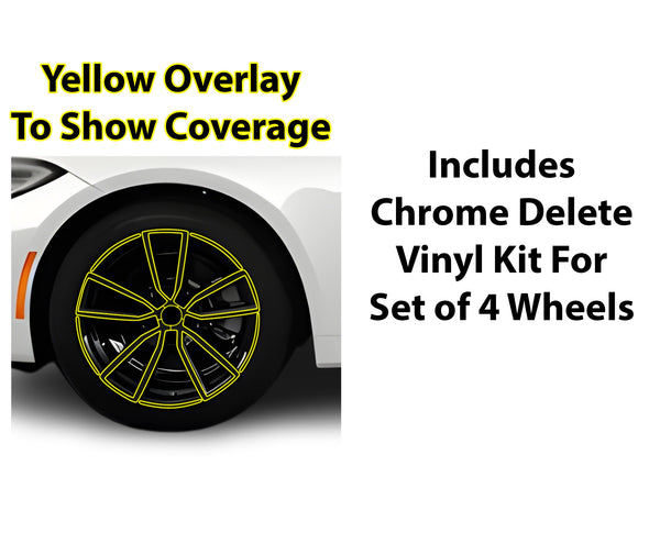 Vinyl Chrome Delete Blackout Decal Stickers Overlay Film Fits BMW 4 Series Convertible 2021 - 2025 - Bogar Tech Designs