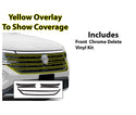 Vinyl Chrome Delete Grille Side Window Rear Blackout Decal Stickers Overlay Film Fits Volkswagen Atlas 2021-2025
