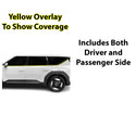 Vinyl Chrome Delete Blackout Decal Stickers Overlay Film Fits Kia EV9 2024-2025